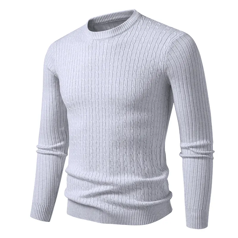 new Mens Crew Neck Sweaters Long Sleeve Lightweight Knit Dress Pullover Sweaters Casual outwear Twist Patterned Cable Sweaters