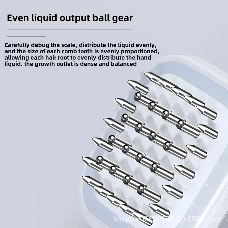 Laser Vibrating Scalp Massager Medication Delivery Hair Growth Comb Micro Current Conductive Essence Serum Professional Salon To