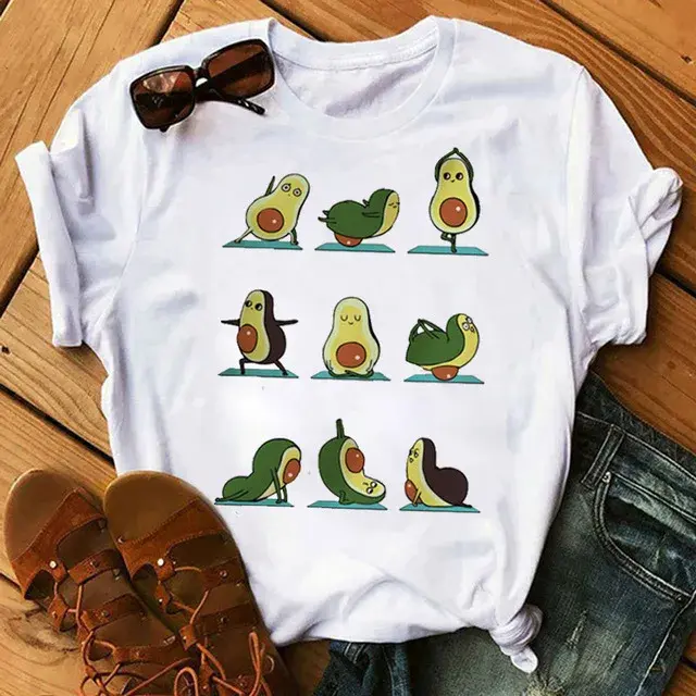 Vegetarian European And American Style Printed T-Shirt Base Layer Top Women's Short Sleeve Crew Neck Floral Decoration T-Shirt