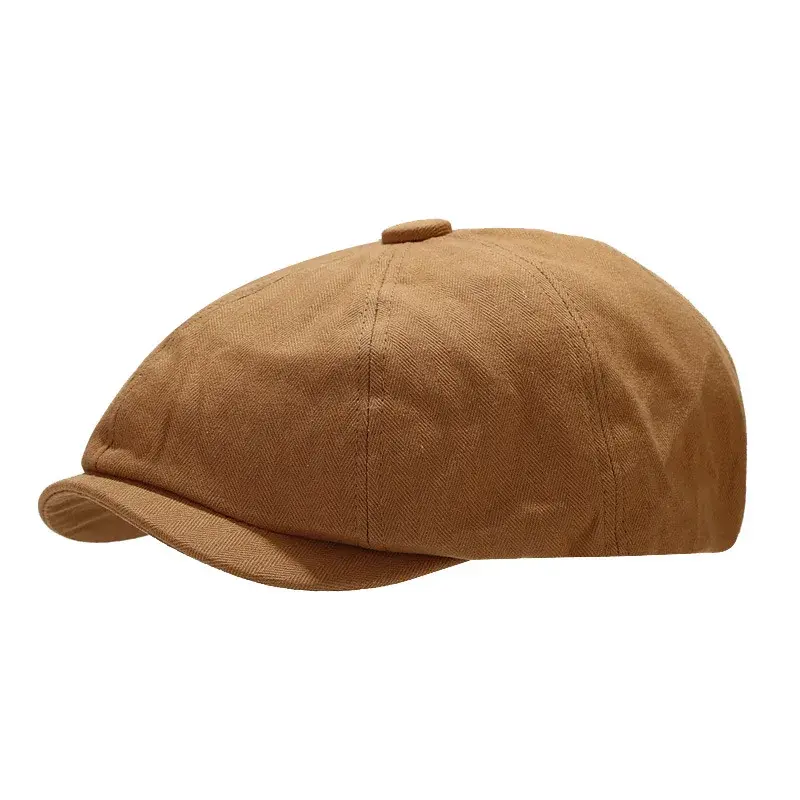 Retro Japanese Style Short Brim Beret Hat Women's Casual Spring Summer Fashionable Street Artist Caps Versatile Lace Net Hats