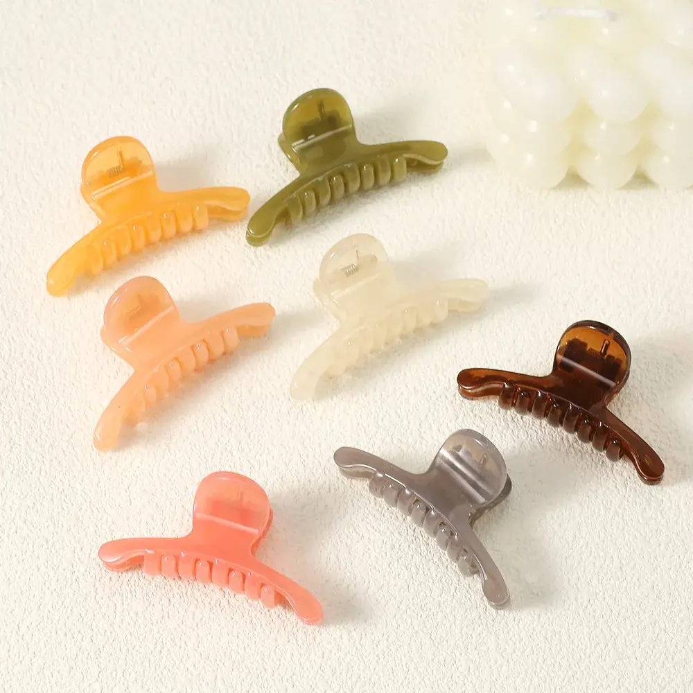 Mini Candy Colored Hair Clips Women's Forehead Bangs Shark Clamp Cute Girl Hair Accessories Professional Salon Partition