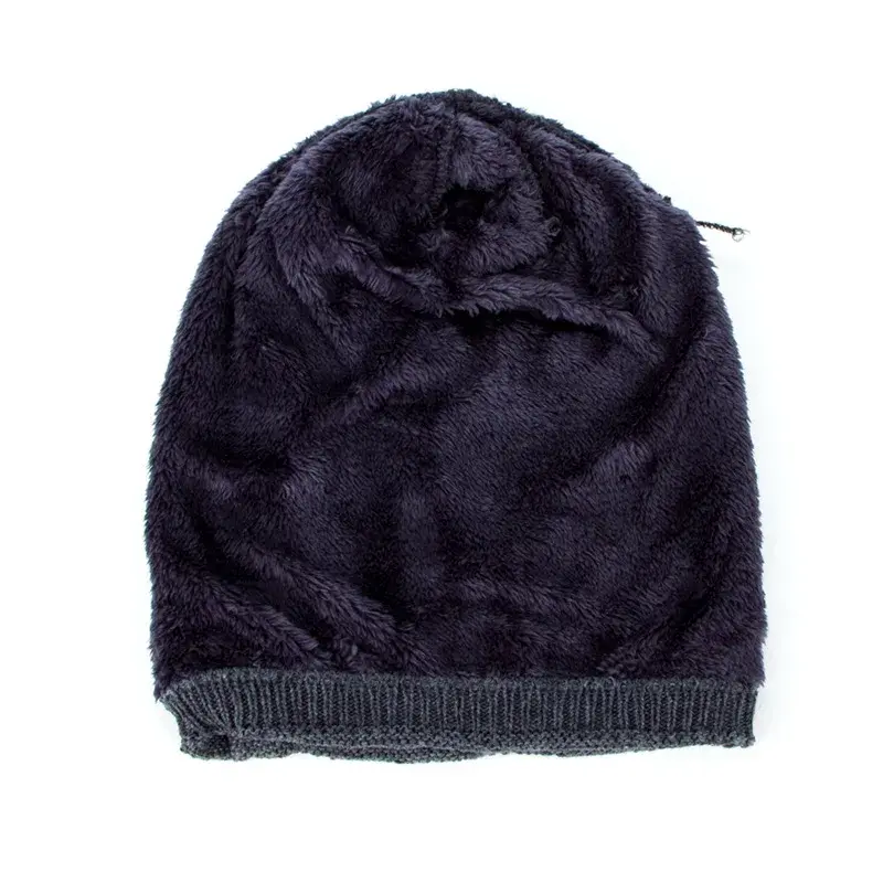 Korean Style Fleece Lined Knit Hat Men's Overhead Outdoor Unisex Flag Trend Autumn Winter Cap WM047 Hair Extensions And Wigs