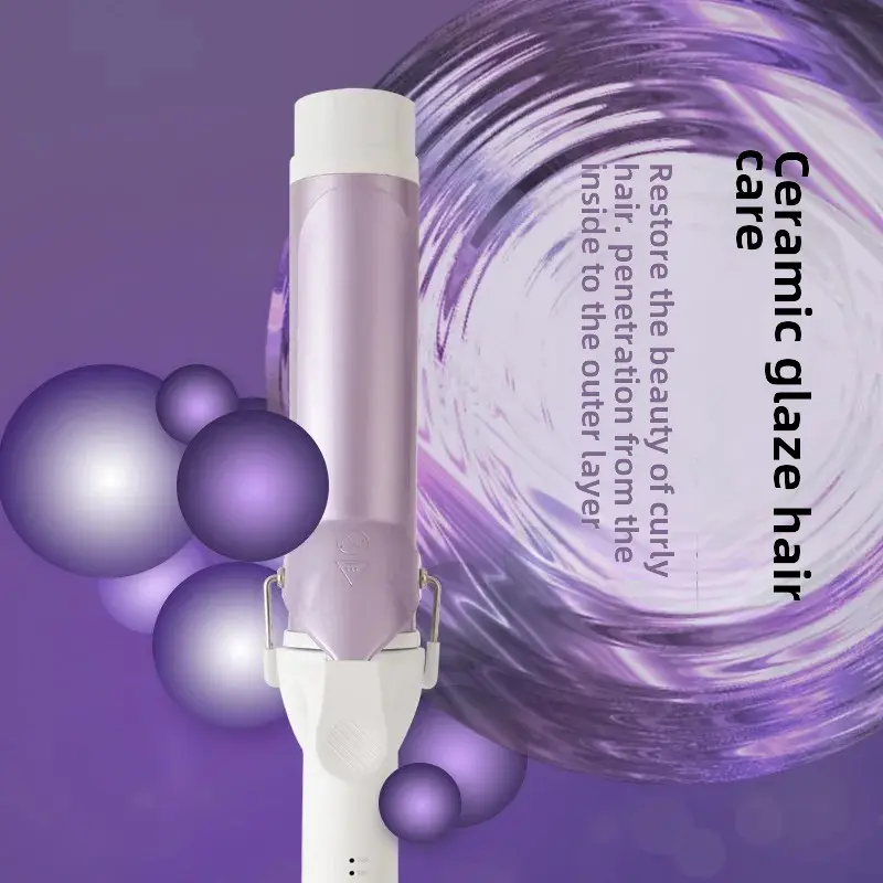 Manual Negative Ion Hair Curling Iron 40mm Large Curl Long Lasting Styling Big Wave Forehead Large Diameter Hair Curling Iron