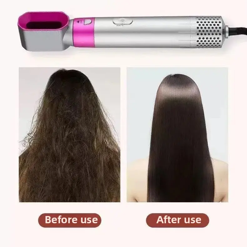 Five-In-One Electric Hairdryer Multi-Function Hair Curling Iron Interchangeable Heads Salon Tools Hairdressing Appliances