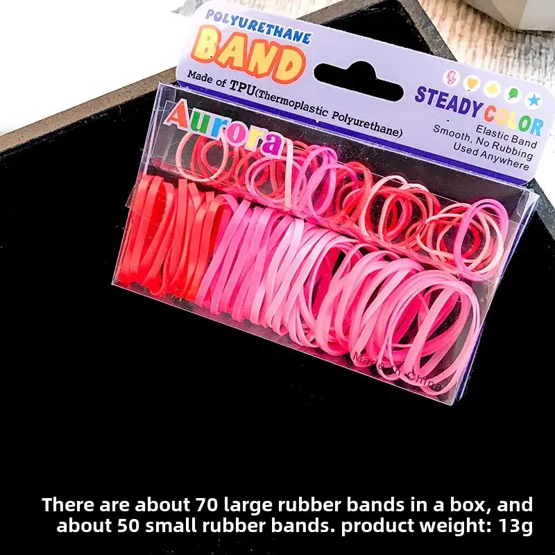 Korean Style Non-Breaking Rubber Band Hair Accessories High Elasticity Disposable Hair Bands Colorful Hair Rings Large And Small