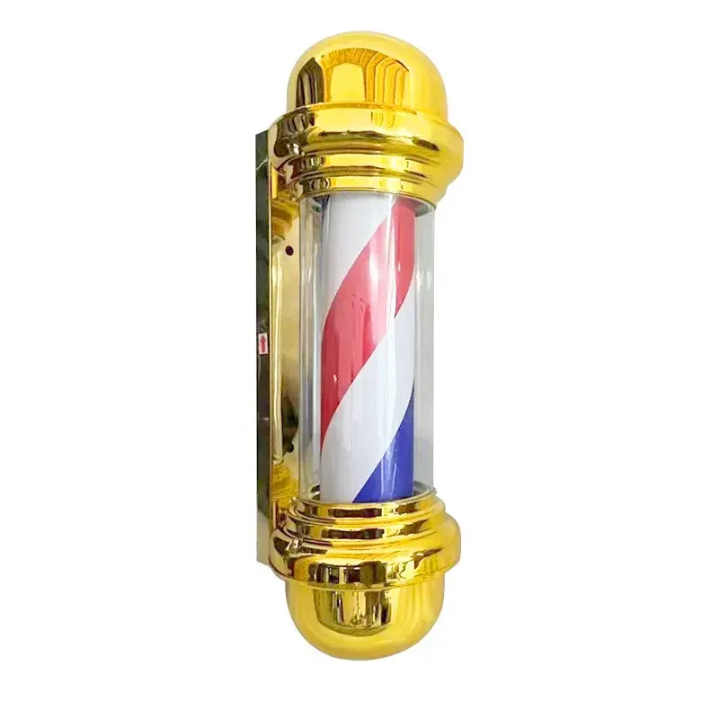 2025 New LED Retro Cylindrical Hat Rotating Light Beauty And Hairdressing Salon Sign Light Hair Cutting Shop Rotating Lamp