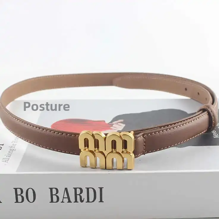 Fashionable Versatile Decorative Belts For Women's Jeans Black Genuine Leather Belt Web Red Style Head Layer Cow Leather