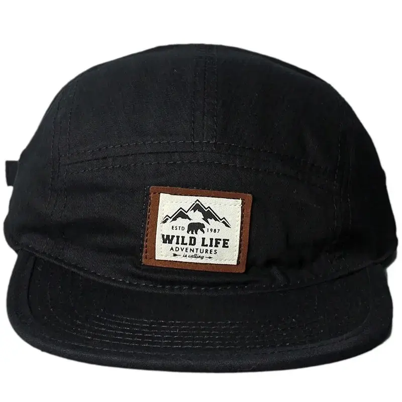 Retro American Flat Cap Unisex Patchwork Fashion Hip Hop Hat Street Trend Flat Brim Cap for Spring Autumn