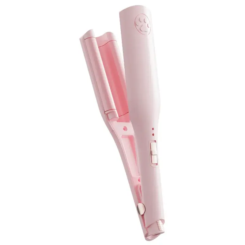 French Style Deep U Egg Roll Curling Iron 28mm Long Lasting Wave Pattern Hair Styling Tool for Lazy People Damage Free