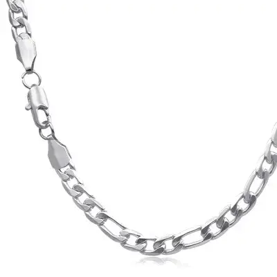 Hot Sale 3:1 Chain Gold Plated 6MM Side Chain Simulation 18K Gold Necklace Bracelet European and American Style