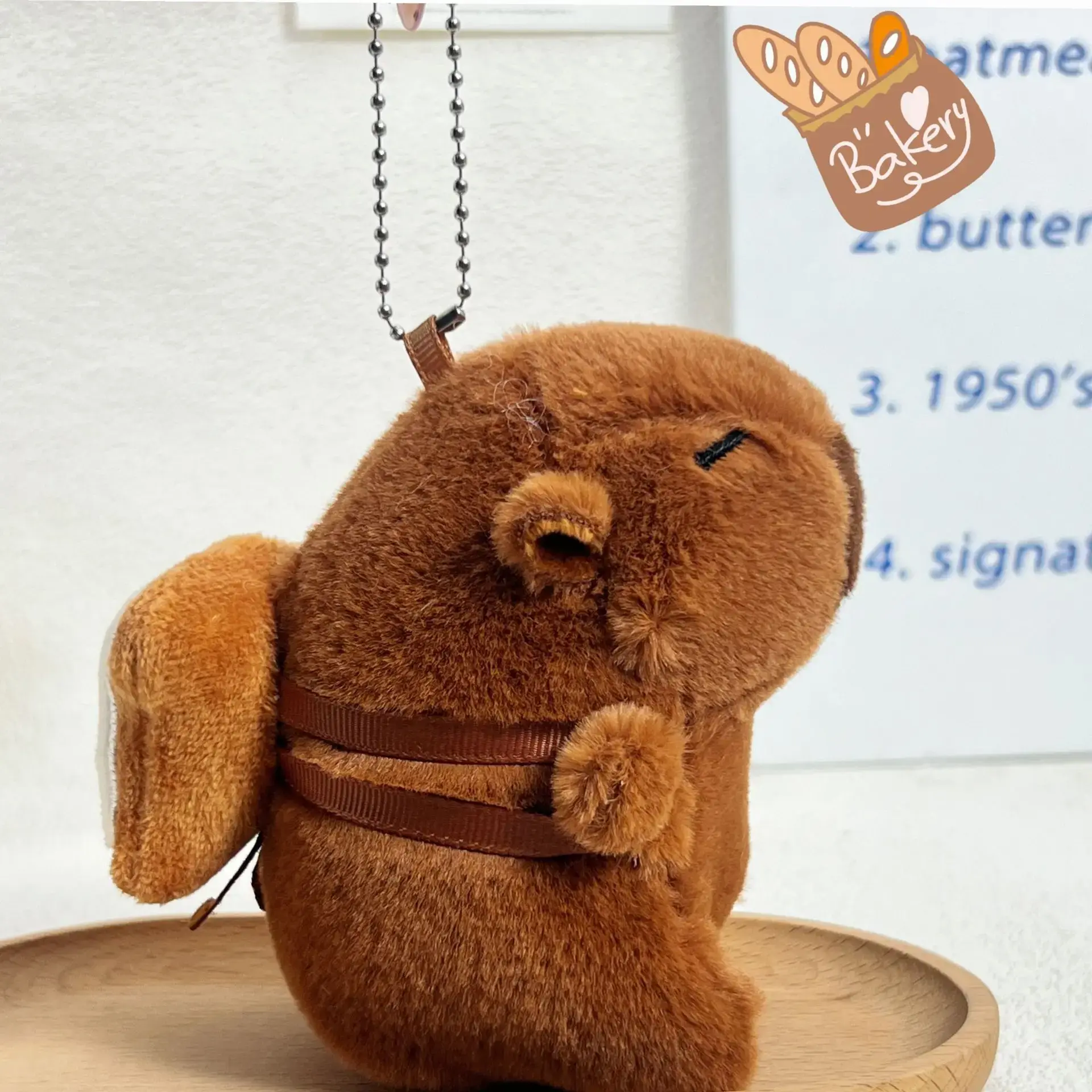 Plush Capybara Keychain Toy Student Small Gift Chinese Manufacturer Origin Soft Toys And Plush Keychains Jewelry Accessories
