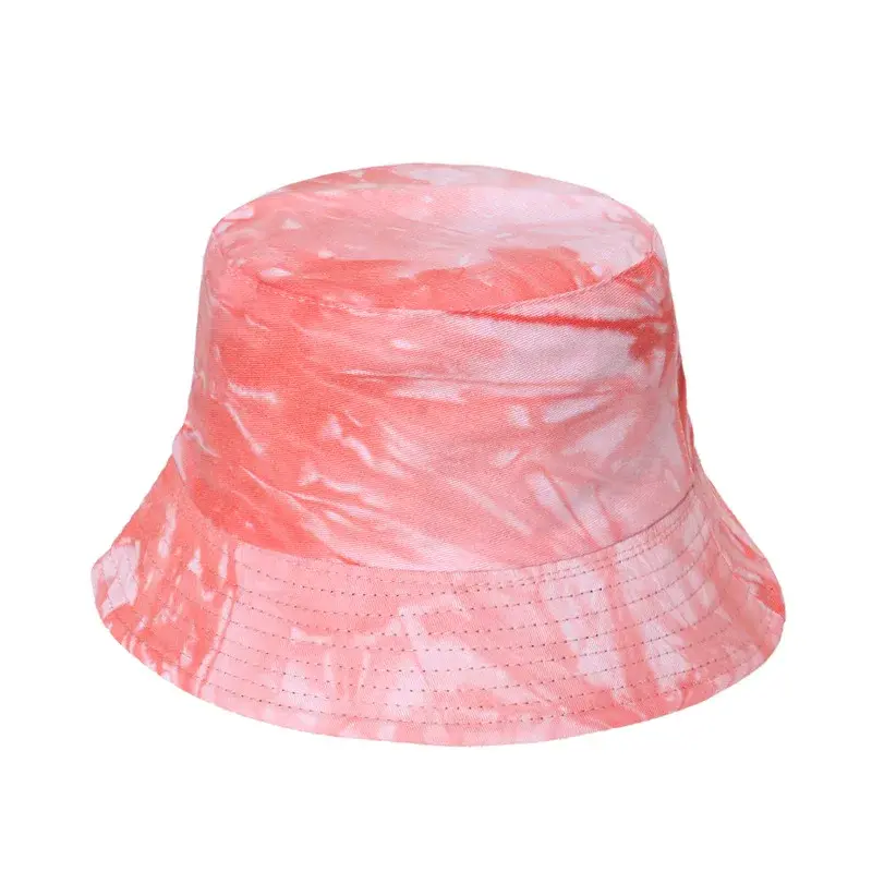 Tie Dye Hat Spring Summer Unisex Fashionable Sun Protection Student Couple Cap Korean Style Bucket Hat Versatile Accessory