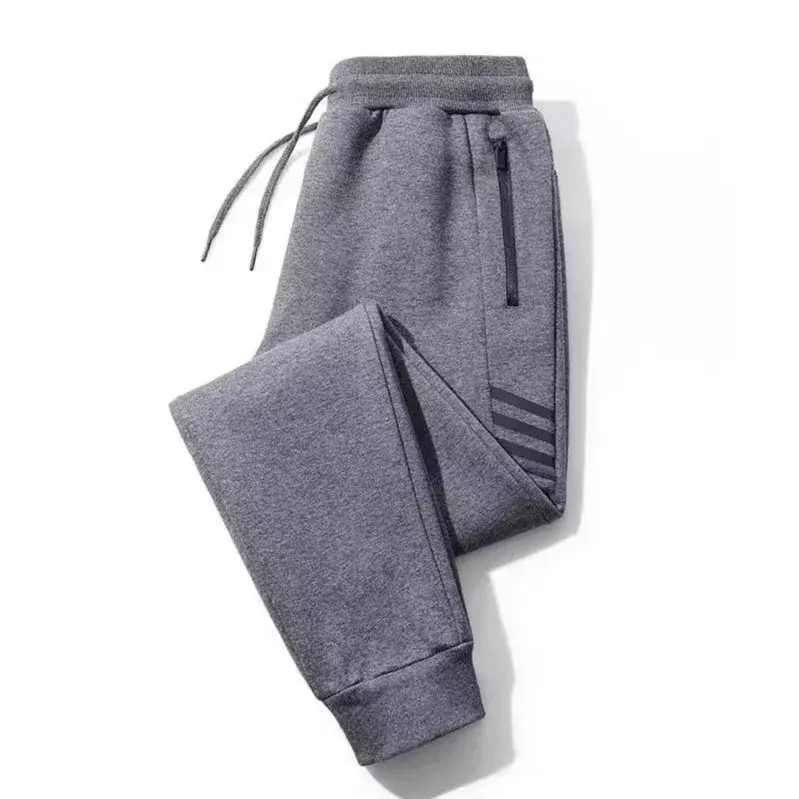 AutumnNichesweatpants Trendy Brand Men's Casual Straight-Leg Pants With Pocket Zipper-Up Workout Wardrobe Staple