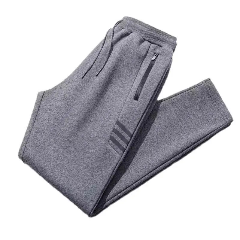 AutumnNichesweatpants Trendy Brand Men's Casual Straight-Leg Pants With Pocket Zipper-Up Workout Wardrobe Staple