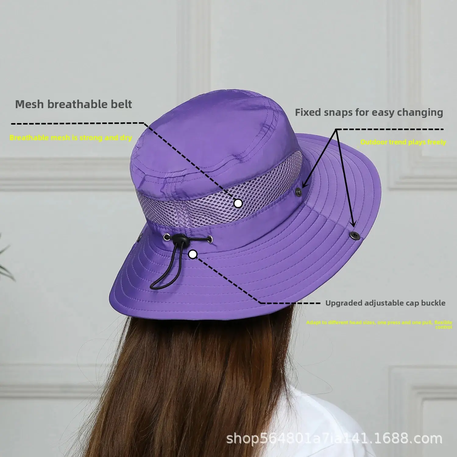 Outdoor Fishing Cap Sun Protection Hat Unisex Children's Mountain Climbing Parent-Child Shade Bucket Hat Customizable Logo