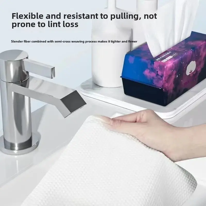 Lightweight Double-Sided Extractable Hanging Towel For Face Cleansing Thickened Cotton Towel Household Use Disposable Compressio