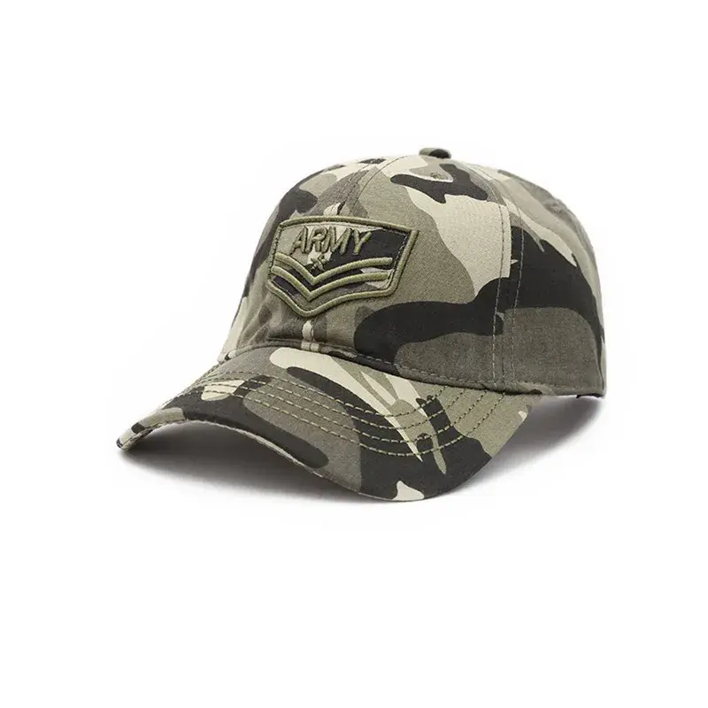 New Camouflage Baseball Cap Unisex Casual Outdoor Sports Hat Five Stars Sun Protection UV Resistant Spring Summer Autumn Winter