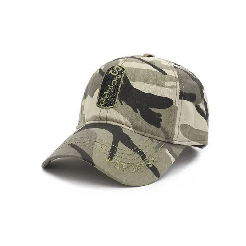 New Camouflage Baseball Cap Unisex Casual Outdoor Sports Hat Five Stars Sun Protection UV Resistant Spring Summer Autumn Winter