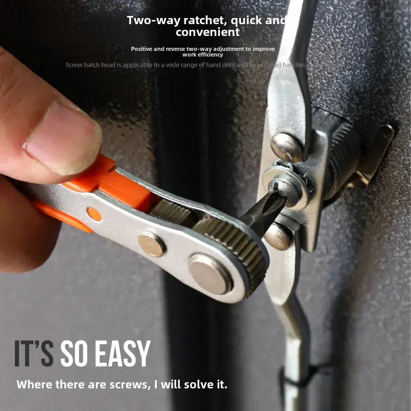 Hi-spec Multi-purpose Home Use Screwdriver Cross Straight Triangle Plum Screw Irregular Shaped Ratchet Screwdriver Handle