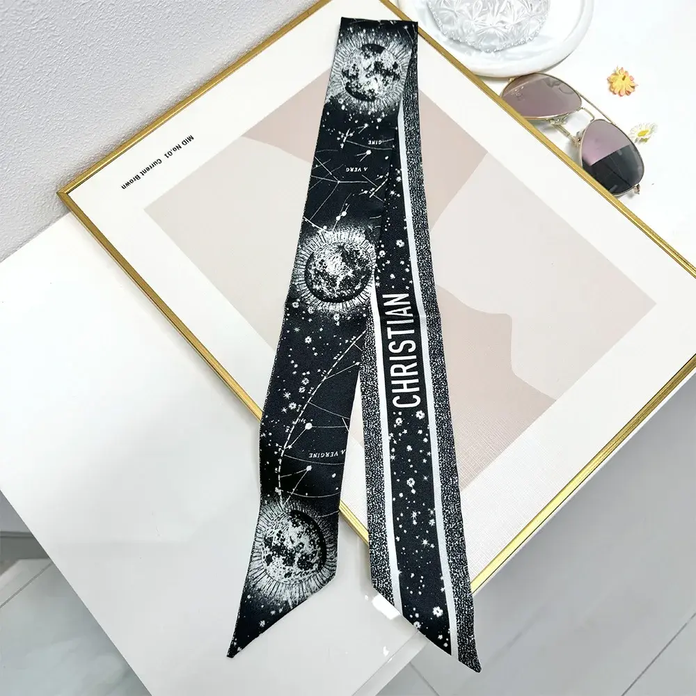 Versatile Taroo New Season Building Women's Tie Scarf Small Collar Wrap Silk Bandage Neck Tie Wholesale Silk Scarf Poncho
