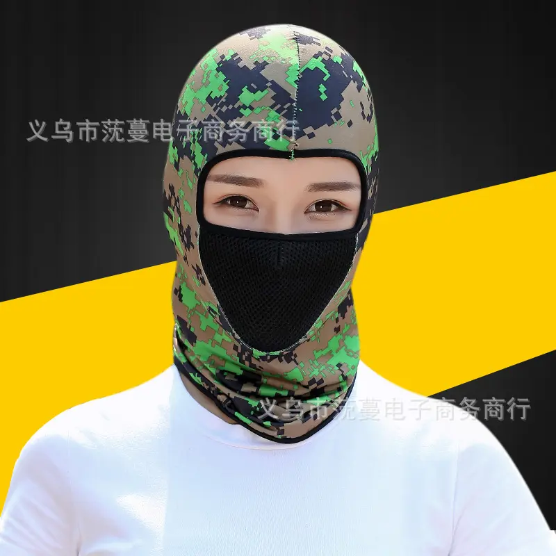 Outdoor Cycling Full Face Mask UV Protection Neck Support Hat Goggles Breathable Comfortable Lightweight for Men And Women