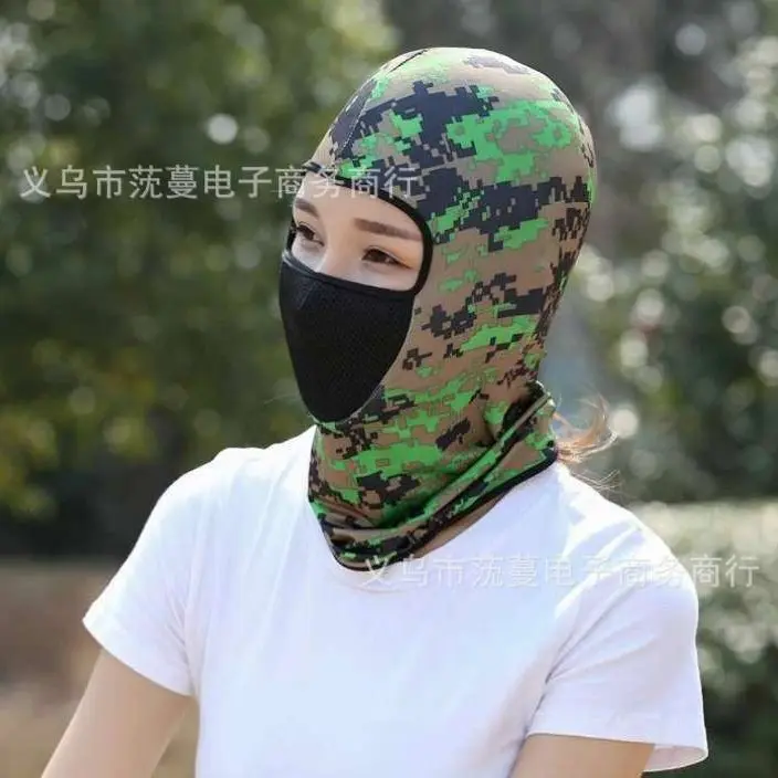 Outdoor Cycling Full Face Mask UV Protection Neck Support Hat Goggles Breathable Comfortable Lightweight for Men And Women