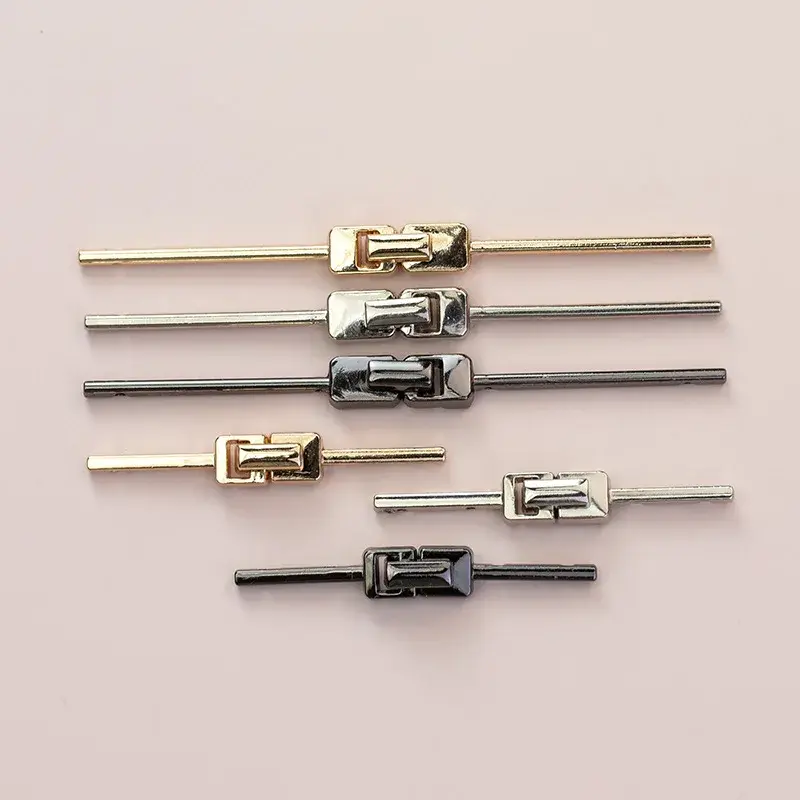 Chinese Style Tang Suit Lock Button Metal One-Row Button Hand-Stitched Collar Button Men's Clothing Stand-Up Collar Button