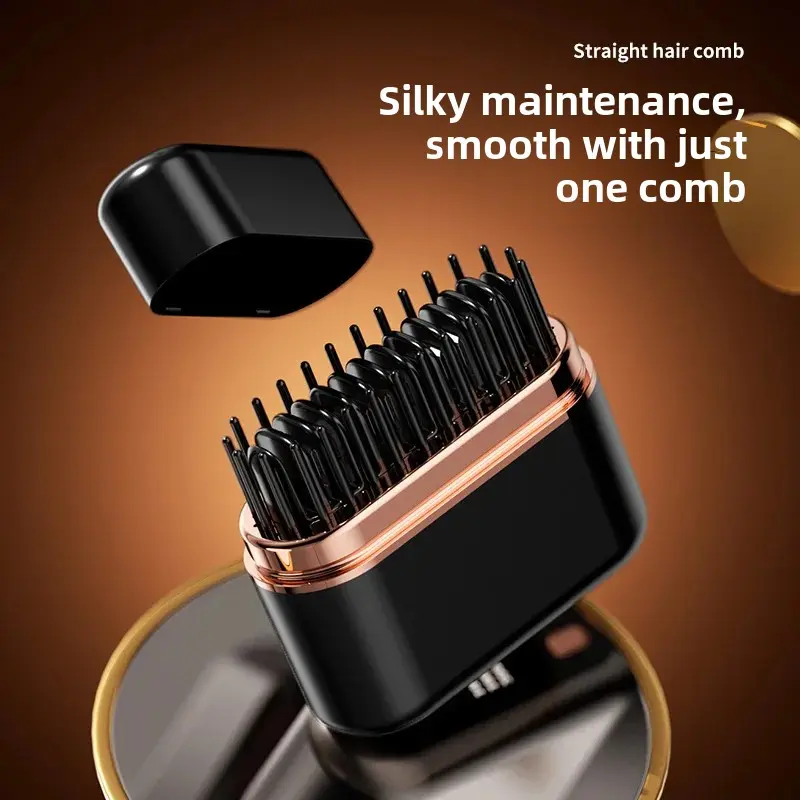 Portable Wireless Straightening Comb Compact Easy to Carry Long Battery Life for Business Trips Dormitory Use Lazy Girl