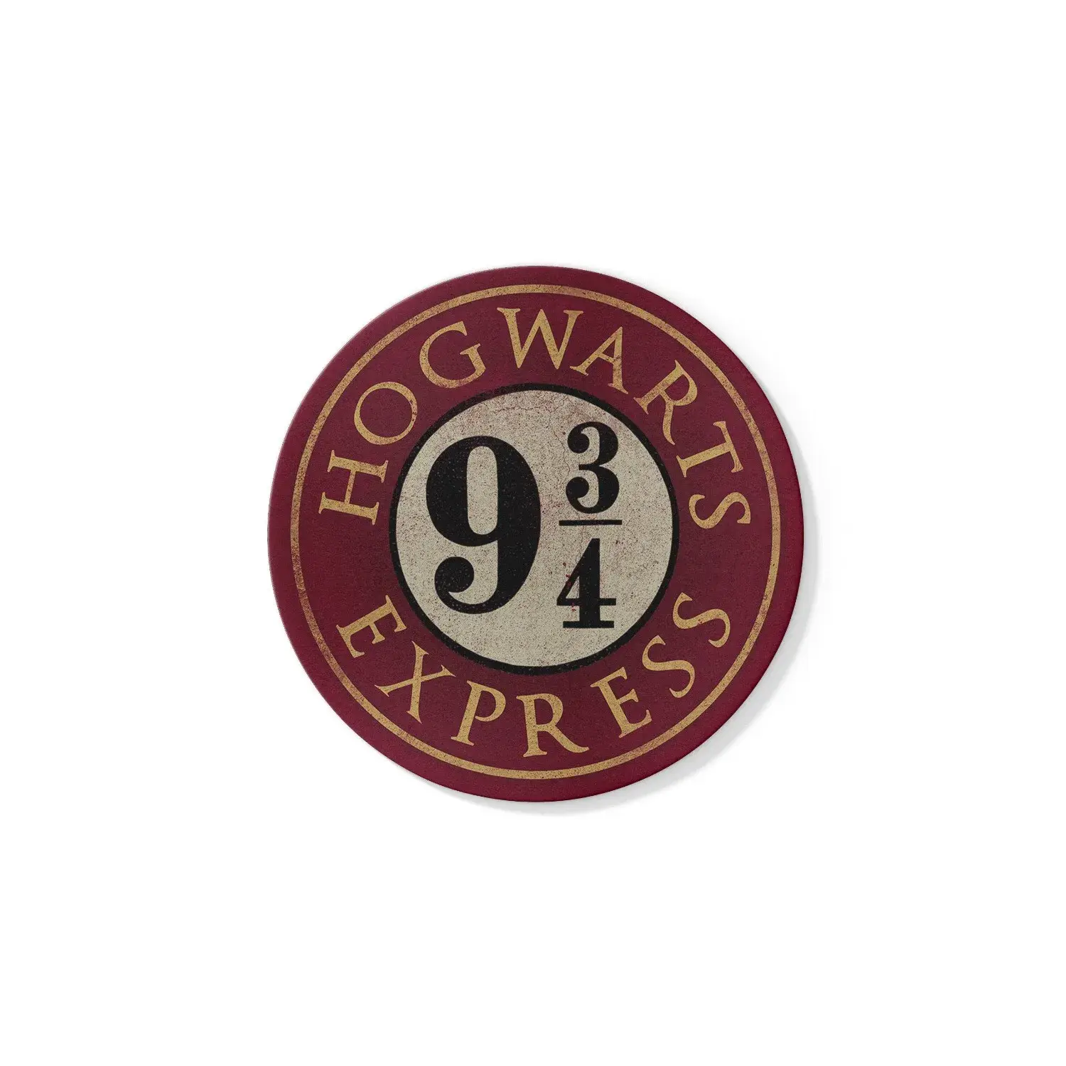 Harry Potter Nine Three Quarter Sized Round Ceramic Cup Mat Magic Stage Perimeter Water Absorbing Clay Pot Mat Home Decor