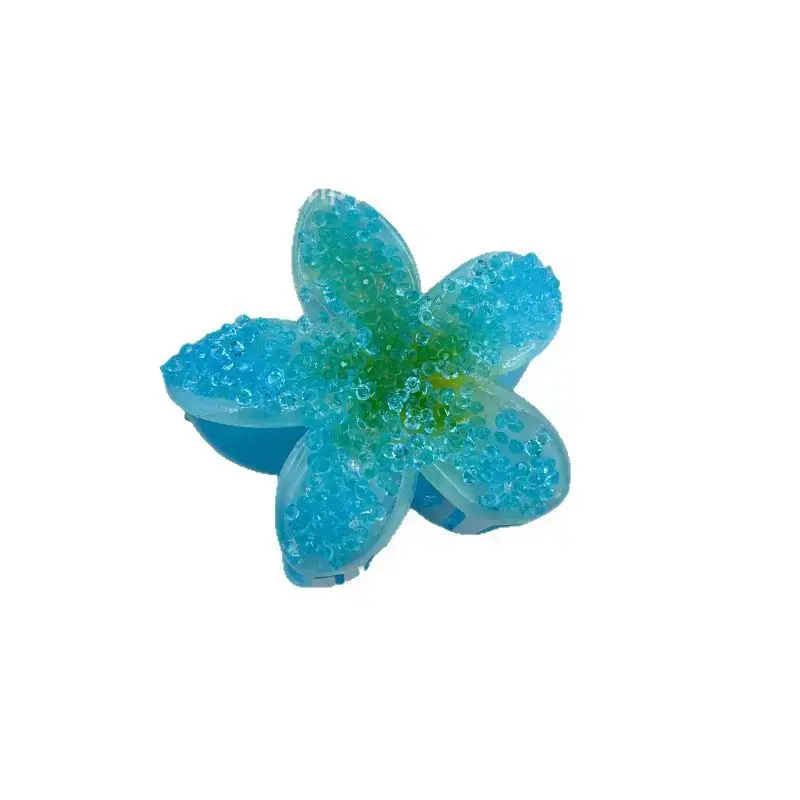 Large Size 8cm Egg Flower Hair Clip Diamond Flower Shark Jaw Clip Women's Updo Hair Accessories Professional Salon Grade