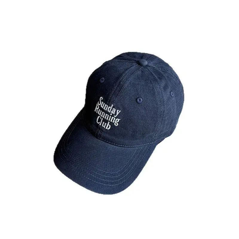 Fashionable Letter Baseball Cap Unisex Spring Summer Soft Top Wide Brim Hat Face Slimming Sun Protection Casual Versatile Hat
