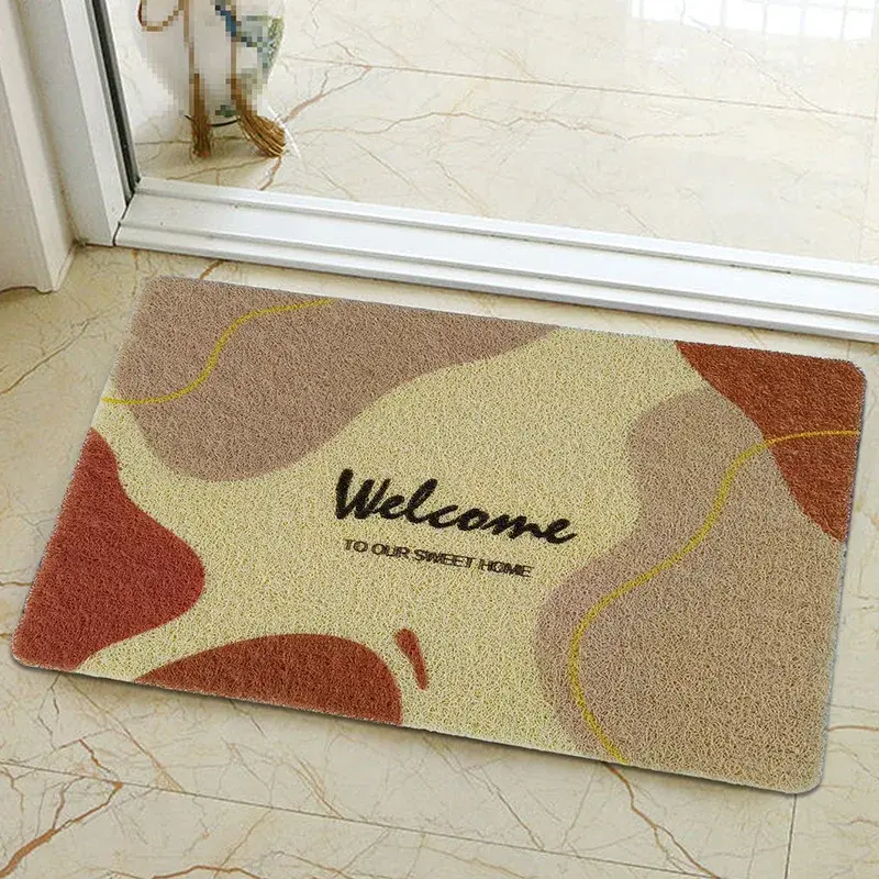 Cartoon Mat Cross-Border One-Piece Delivery Silicone Ring Entrance Hall Bathroom Mat Anti-Slip PVC Foot Mat