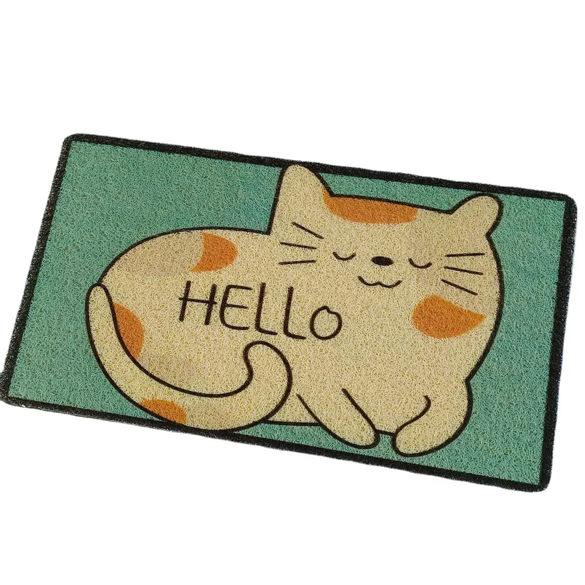 Cartoon Mat Cross-Border One-Piece Delivery Silicone Ring Entrance Hall Bathroom Mat Anti-Slip PVC Foot Mat