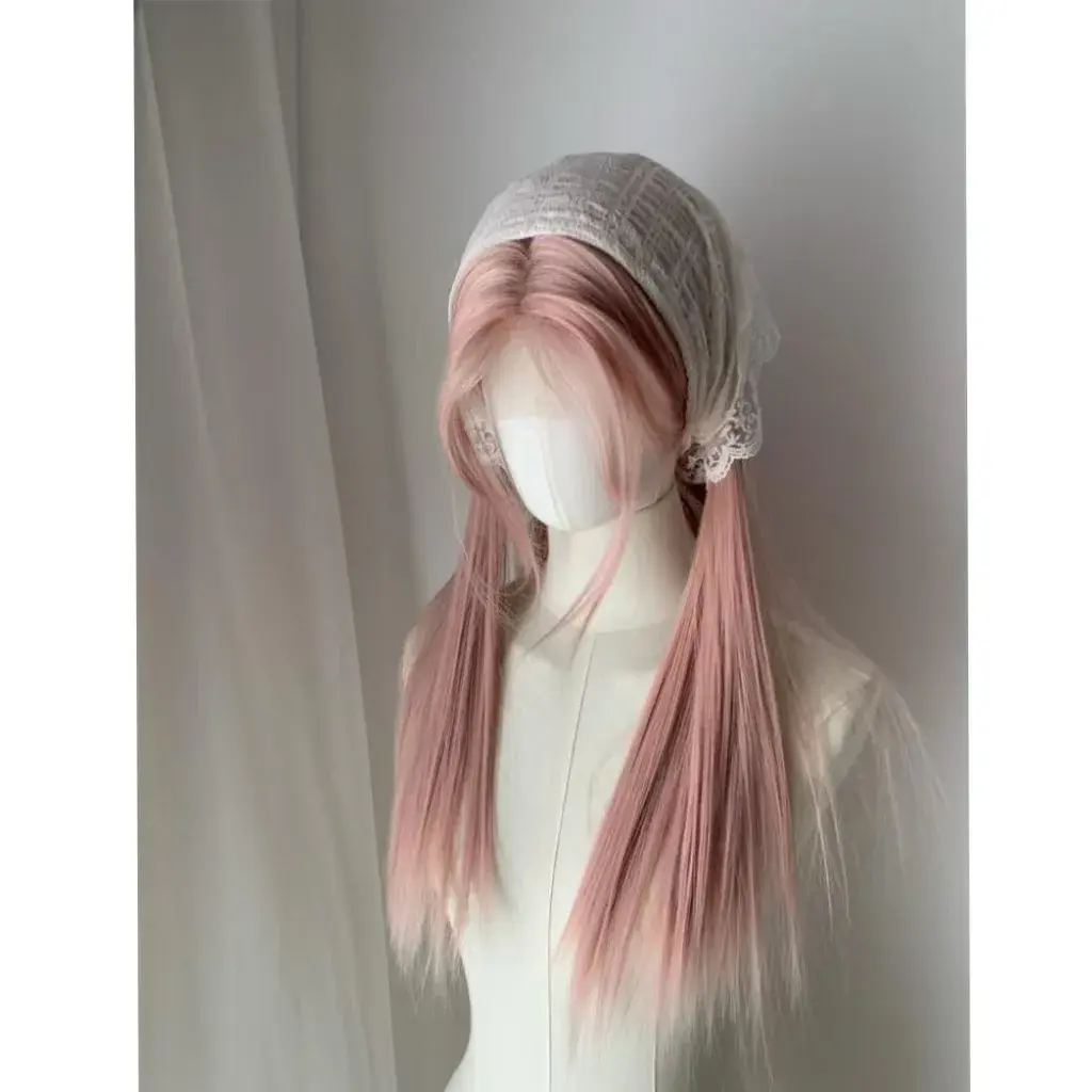 Yiduo Women's Long Straight Hair Full Wig Protein Silk Fake Hair Layers Asian Fiber Mechanism Hair Cap Origin China
