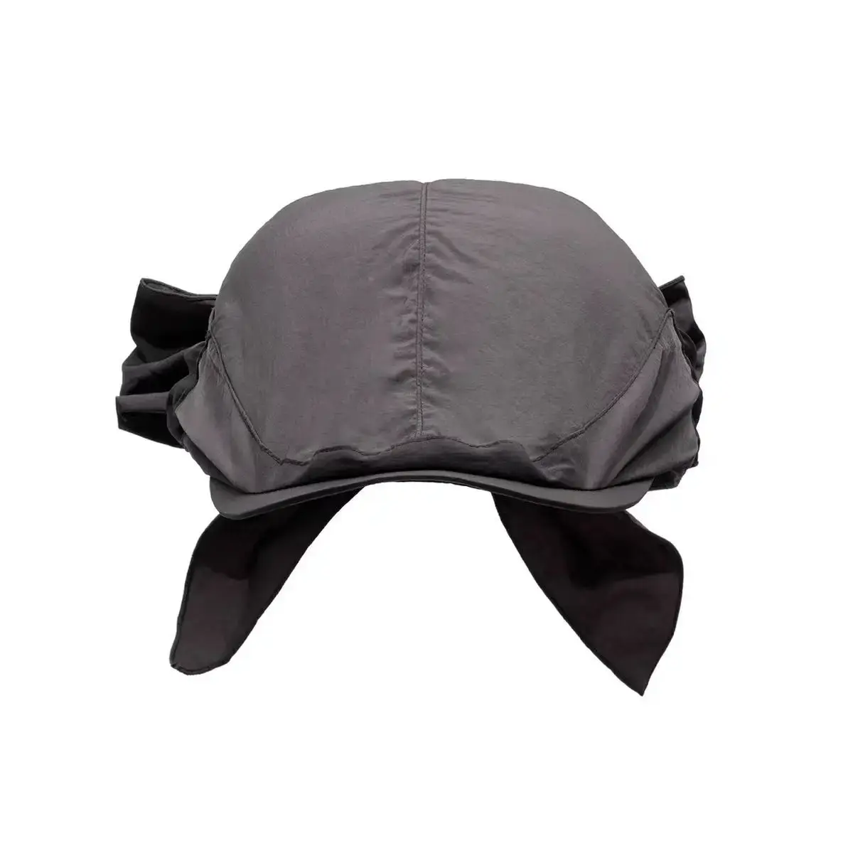 Korean Style Breathable Women's Beret Hat with Scarf Butterfly Knot Face Covering Sunshade Lightweight Spring Summer Hat