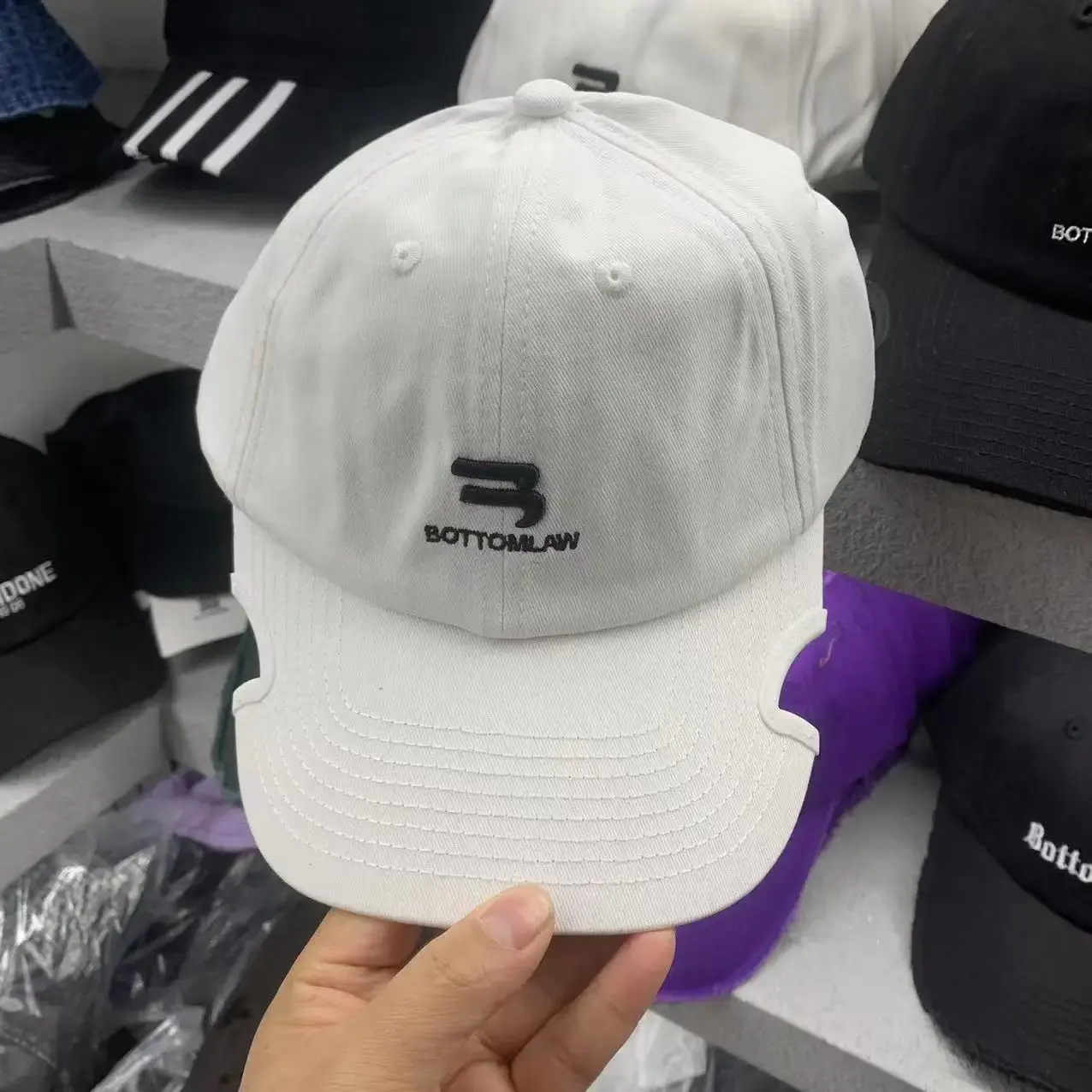 Trendy Baseball Cap Women's Spring New Style Face Slimming Hat Brim Gap Design Sun Protection Couple's Duckbill Cap