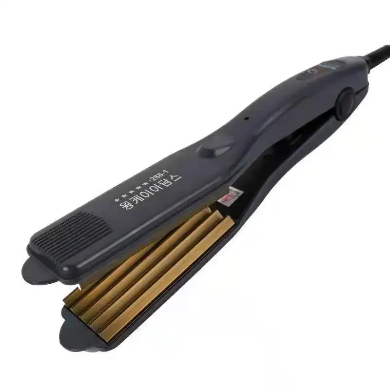 Instant Heat Hair Straightening Iron Salon Quality Large Curling Wand Dry Wet Dual Purpose Non-Damaging Hair Styling Tool