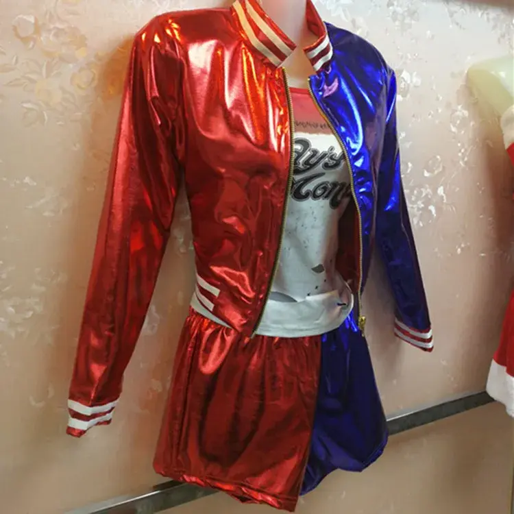 Harley Quinn Suicide Squad Cosplay Costume Set For Women - Halloween Performance Outfit