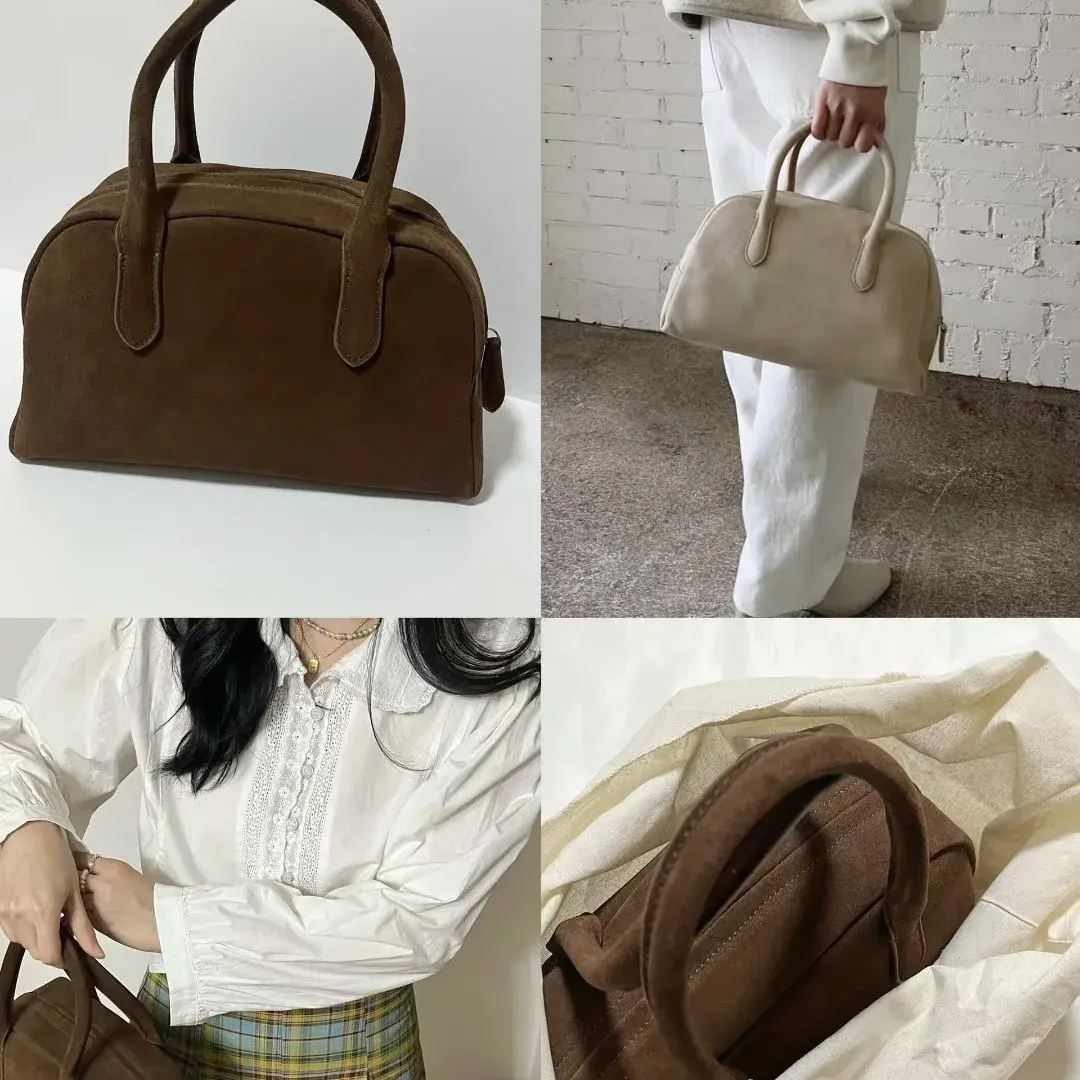 Nothingwritten Niche Korean Style Women's Fashionable Large Capacity Genuine Leather Handbag Byston Fashionable Car Equipment Ac