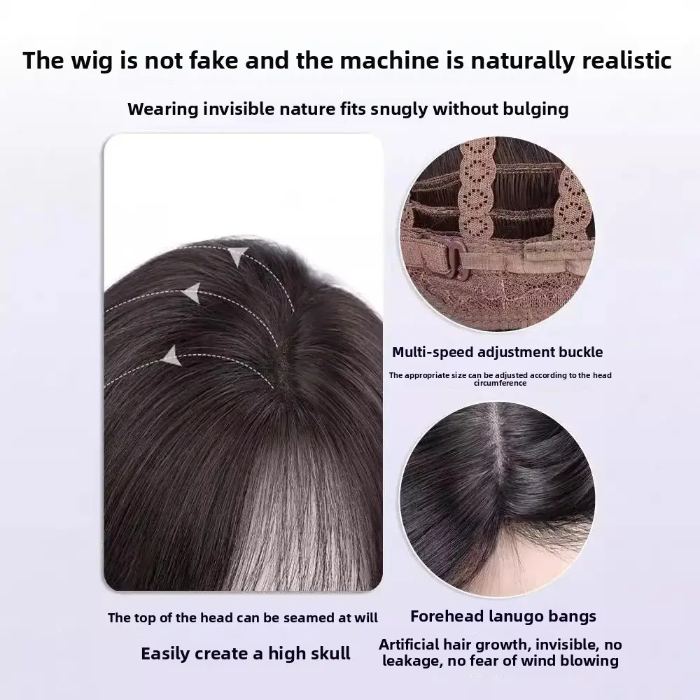 Natural Full Head Short Curl Wig for Women Bob Hair Style Lolita Summer New Model Synthetic Fiber Hair Cover Made in China