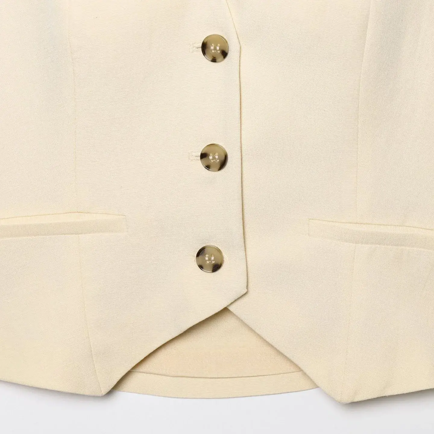 Slim Fit Hanging Neck Vest Top Women's Fashionable Tank Top Polyester Blend Fabric Color Block Design from Mainland China