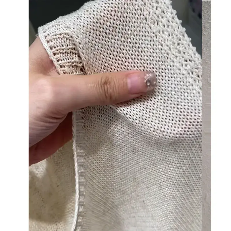 Quality Outstanding !! Summer Women's Knitted Linen Tank Top Sleeveless Ice Silk Vest Outerwear Bandage Design Breathable