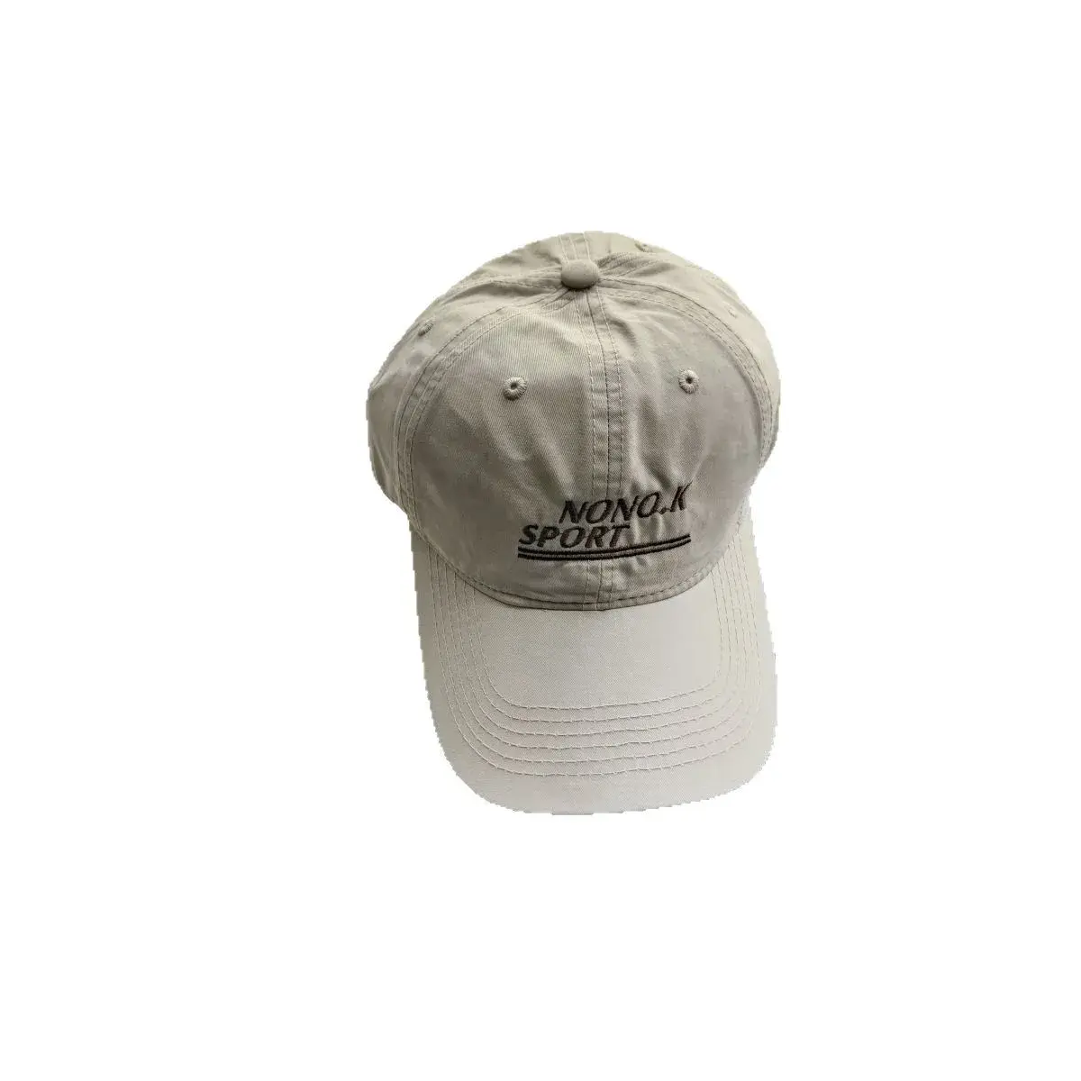Mint Green Baseball Cap Slim Stitched Letter Duckbill Hat Sun Protection Fashionable Simple Design Versatile Summer Cap