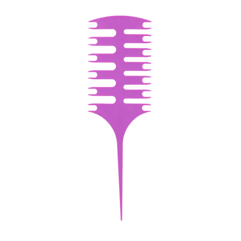 Professional Hairdressing Comb Plastic Sharp-Tailed Fishbone Comb Multi-Color for Hair Division And Coloring Salon Use