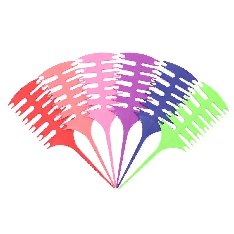 Professional Hairdressing Comb Plastic Sharp-Tailed Fishbone Comb Multi-Color for Hair Division And Coloring Salon Use