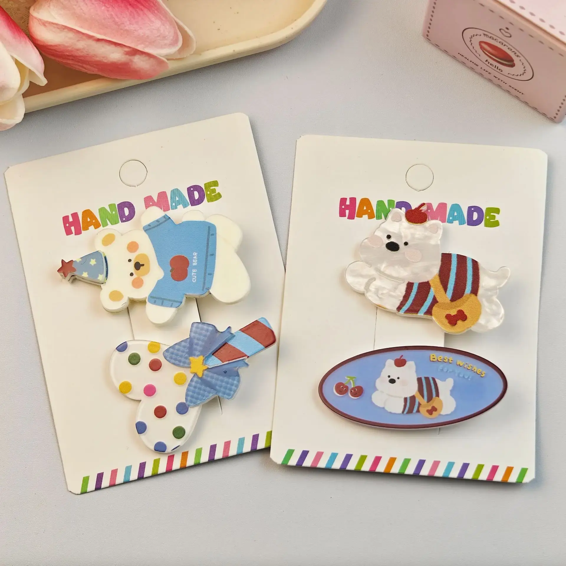 Cute Cat Dog Hair Clips Set for Girls Fashionable Sweet Hair Fringe Clips Versatile Cartoon Hair Accessories Professional Salon