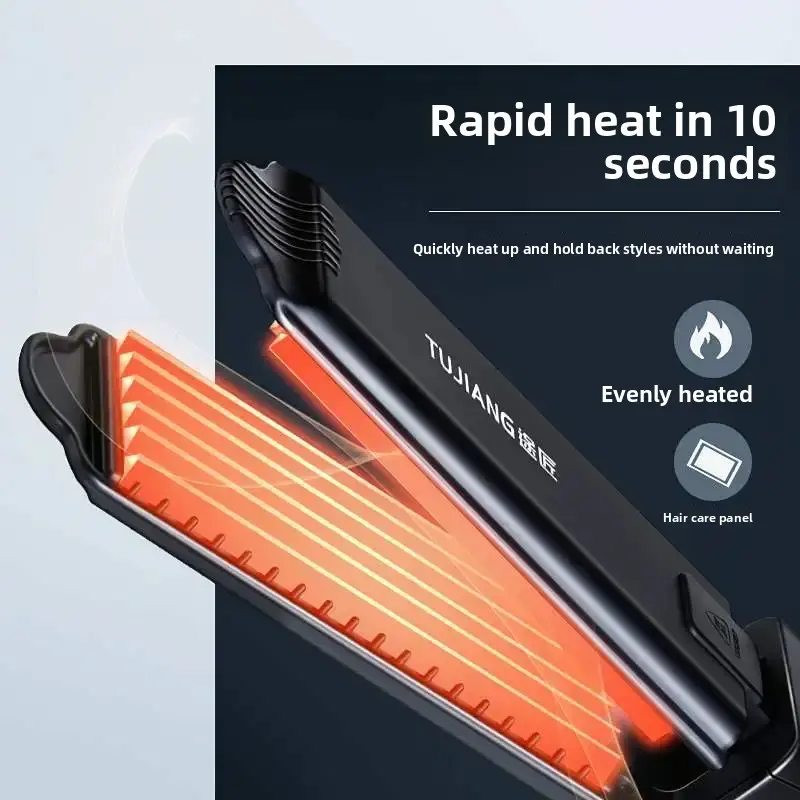 Corn Silks Wheat Stems Hair Curling Iron Board Professional Salon Hairdressing Tool Root Lifting Corn Curls Hair Styling Iron