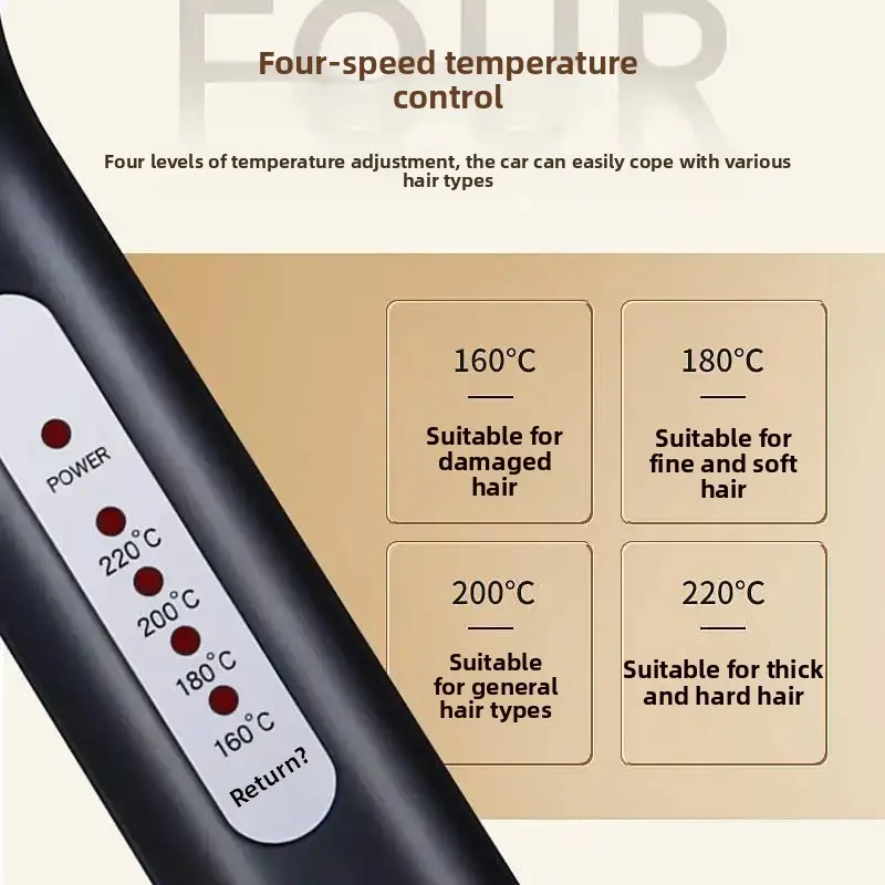 Corn Silks Wheat Stems Hair Curling Iron Board Professional Salon Hairdressing Tool Root Lifting Corn Curls Hair Styling Iron