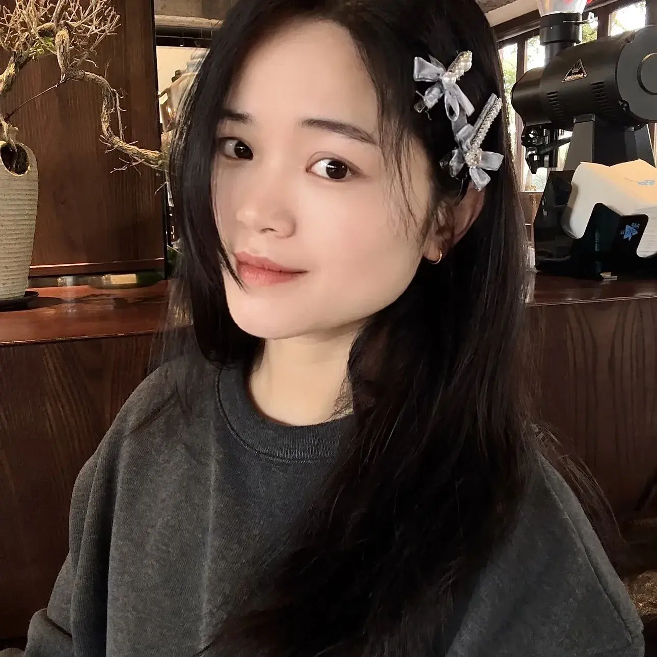 Korean Style Sweet Lady Hair Clip Pearl Butterfly Knot Side Duckbill Clamp Professional Salon Partition Fixed Hair Clip