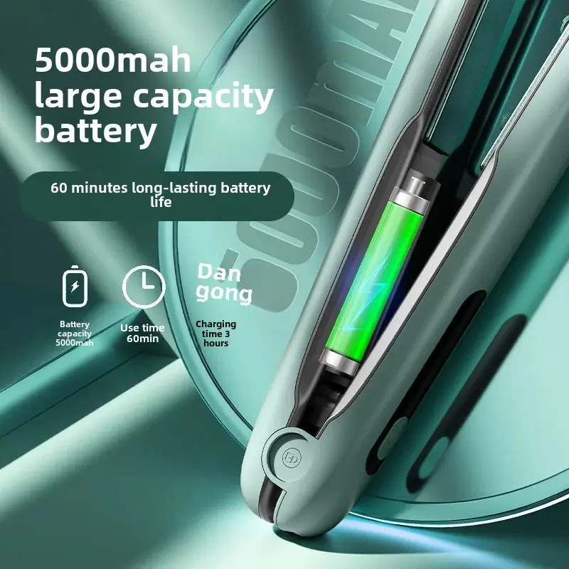 Portable USB Charging Hair Straightening And Curling Iron Travel Essential Salon Tool Accessories Wireless Hair Straightener